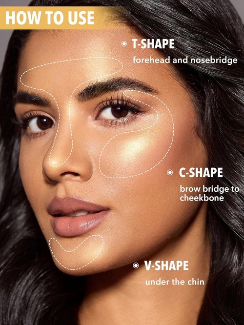 SheGlam Cream Highlighter Stick - Long-Lasting, Brightening Makeup in Tea Cake