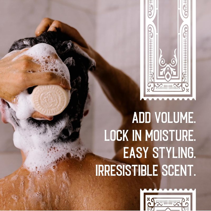 Viori Hamish & Co. Shampoo Bar - Citron & Ginger - Natural Men's Shampoo - Handcrafted with Islay Whiskey