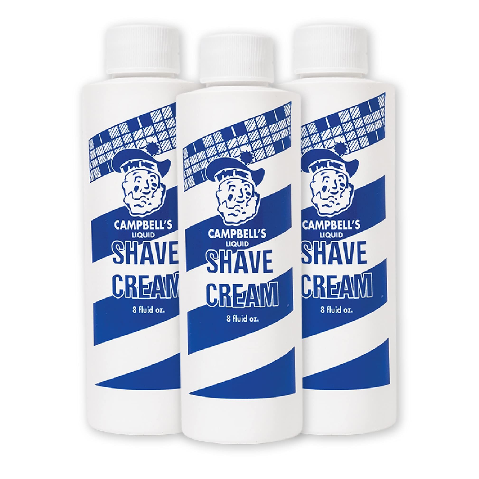 Campbell’s Liquid Shave Cream Lather, Barber Shaving Cream Lather, Professional Shaving Supplies and Products, 8 Ounces, (Pack of 3)