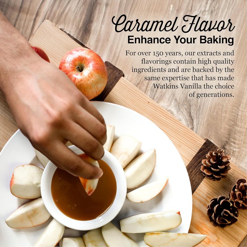 Watkins Caramel Flavor Extract - Rich, Natural Taste | 2 oz Bottles, Pack of 6