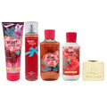 Bath & Body Works Velvet Sugar Deluxe Gift Set - Body Cream, Fragrance Mist, Body Wash and Body Lotion - with a Creamy Rose Bar Soap - Full Size