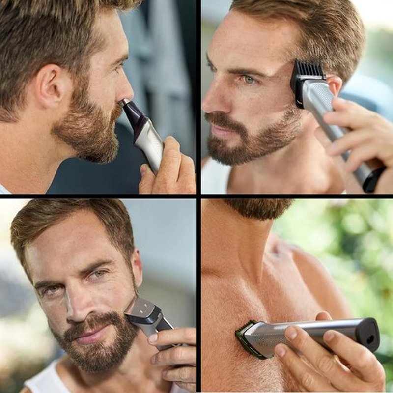 Philips Multi Groomer 8000 Series - 21-Piece All-in-One Grooming Kit for Men | Precision Beard Trimmer