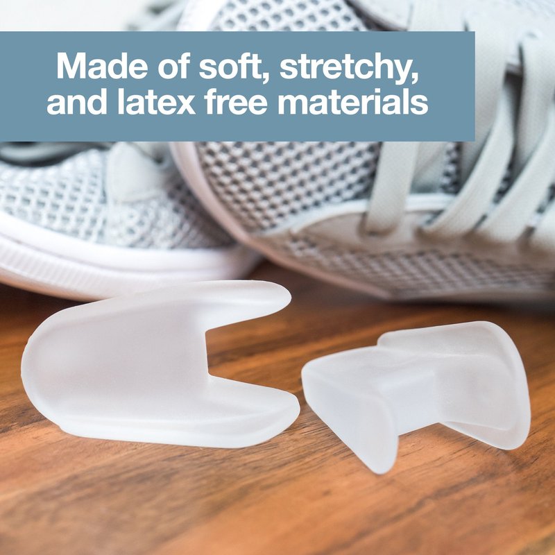 ZenToes Toe Separators for Bunion Pain Relief Set of 6 Flared Gel Straighteners Align Toes and Prevent Corns and Blisters (Large)