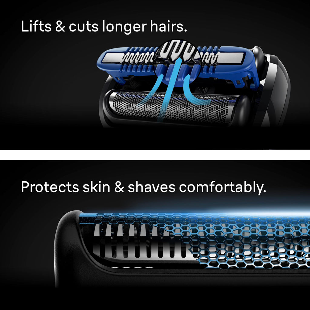 Braun Electric Shaver for Men, Series 7 7120s, Wet & Dry Shave, Turbo & Gentle Shaving Modes, Waterproof Foil Shaver, with Precision Trimmer, Space Grey