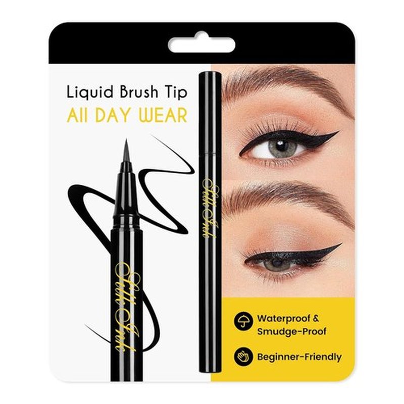 Regine Switzerland Liquid Eyeliner - Waterproof Black Pen with Vegan Formula for Long-Lasting Wear