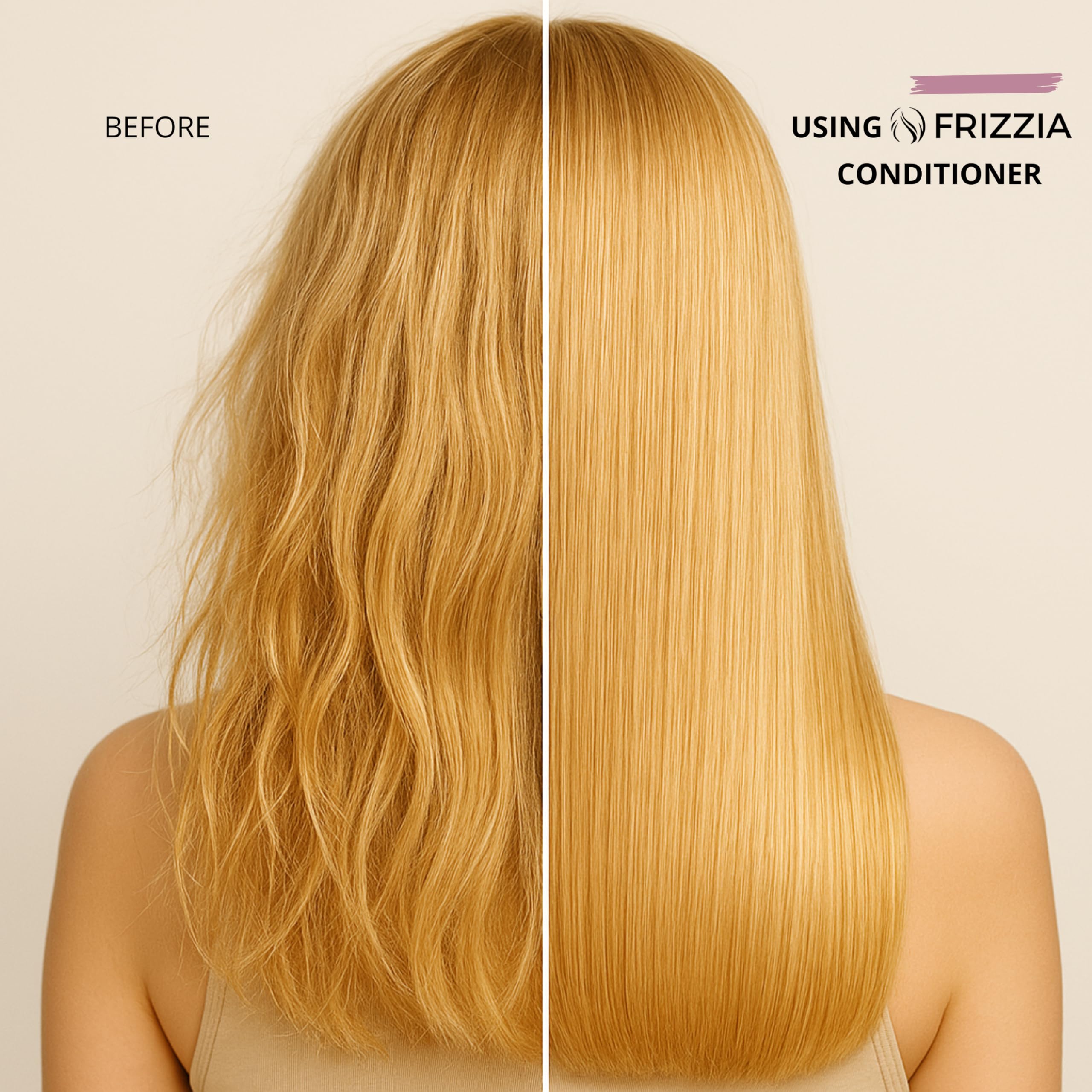 Frizzia PROFESSIONAL Conditioner with Maca, Argan and Vegetable Collagen | Repairs and Strengthens Damaged Hair | Opens Cuticles, Softens and Nourishes All Hair Types | 500ml