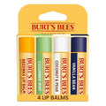 Burt's Bees 100% Natural Lip Balm Multipack - Original Beeswax, Cucumber Mint, Coconut & Pear, Vanilla Bean | 4 Tubes