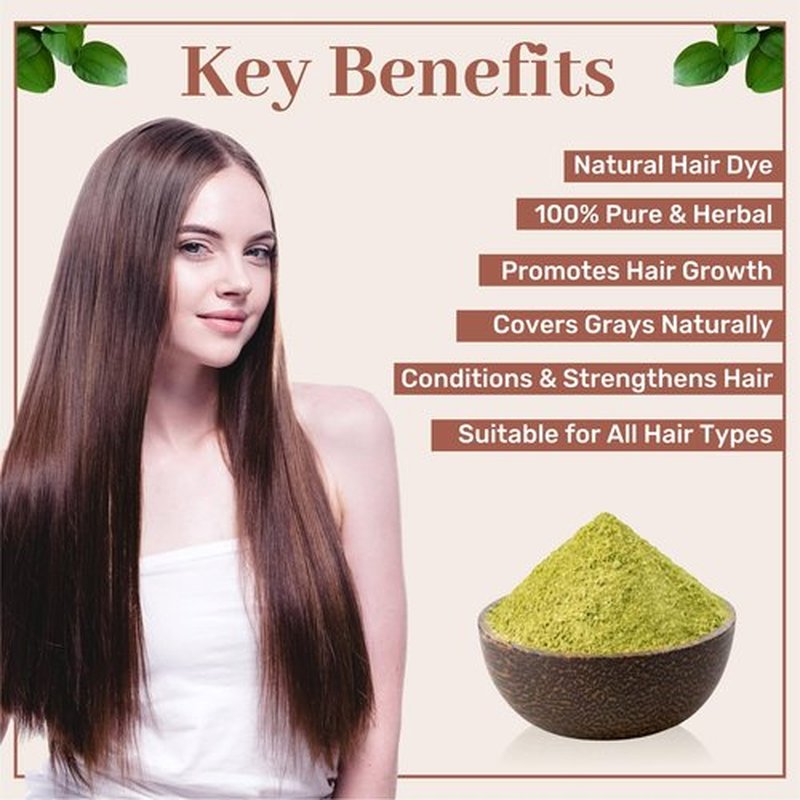 SAMYAM Natural Indigo Powder - 200g (7 oz) | Natural Hair Dye, Chemical and PPD Free