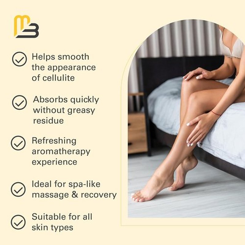 M3 Firming Body Massage Oil - Collagen & Stem Cell Formula for Smooth Skin Texture - 8 Fl Oz