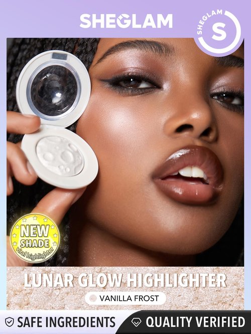 SHEGLAM Lunar Glow Highlighter, Silky Creamy Eyeshadow-Vanilla Frost, Shimmery Finish, Vanilla Frost
