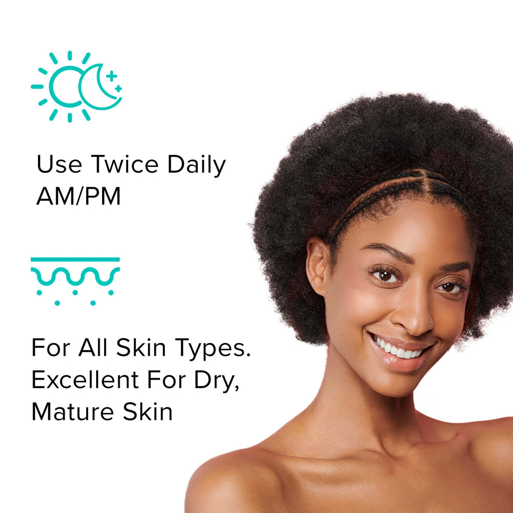 ClarityRx Feel Better Hyaluronic Acid Face Moisturizer, Natural, Plant-Based Moisturizing Cream with Jojoba Oil & Hyaluronic Acid for Hydration, Smooths Dry, Aging Skin, No Parabens, All Skin Types