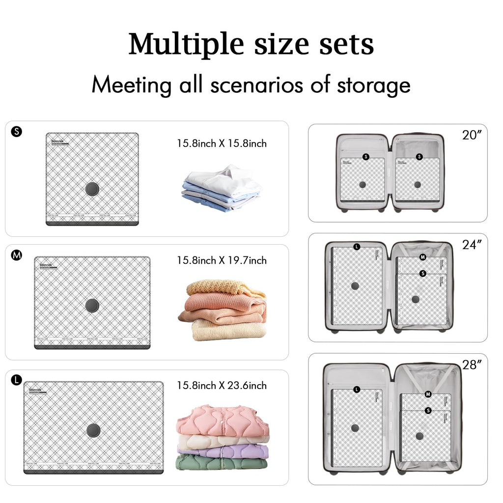 15pcs Vacuum Seal Bags for Clothing Travel, Cordless Pump, Carry-on Size Compression Packing Bags, 4000Pa Suction & 2000mAh Battery, Vacuum Storage Bags for Clothes, Luggage, Suitcase, Space Saver
