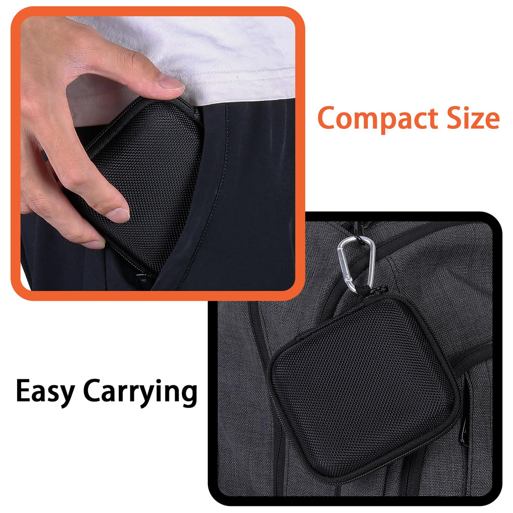 Aenllosi Hard Carrying Case Compatible with Crucial X6 1TB/2TB/4TB/500GB Portable SSD,External External Solid State Drive & USB Cable Organizer(Case Only)