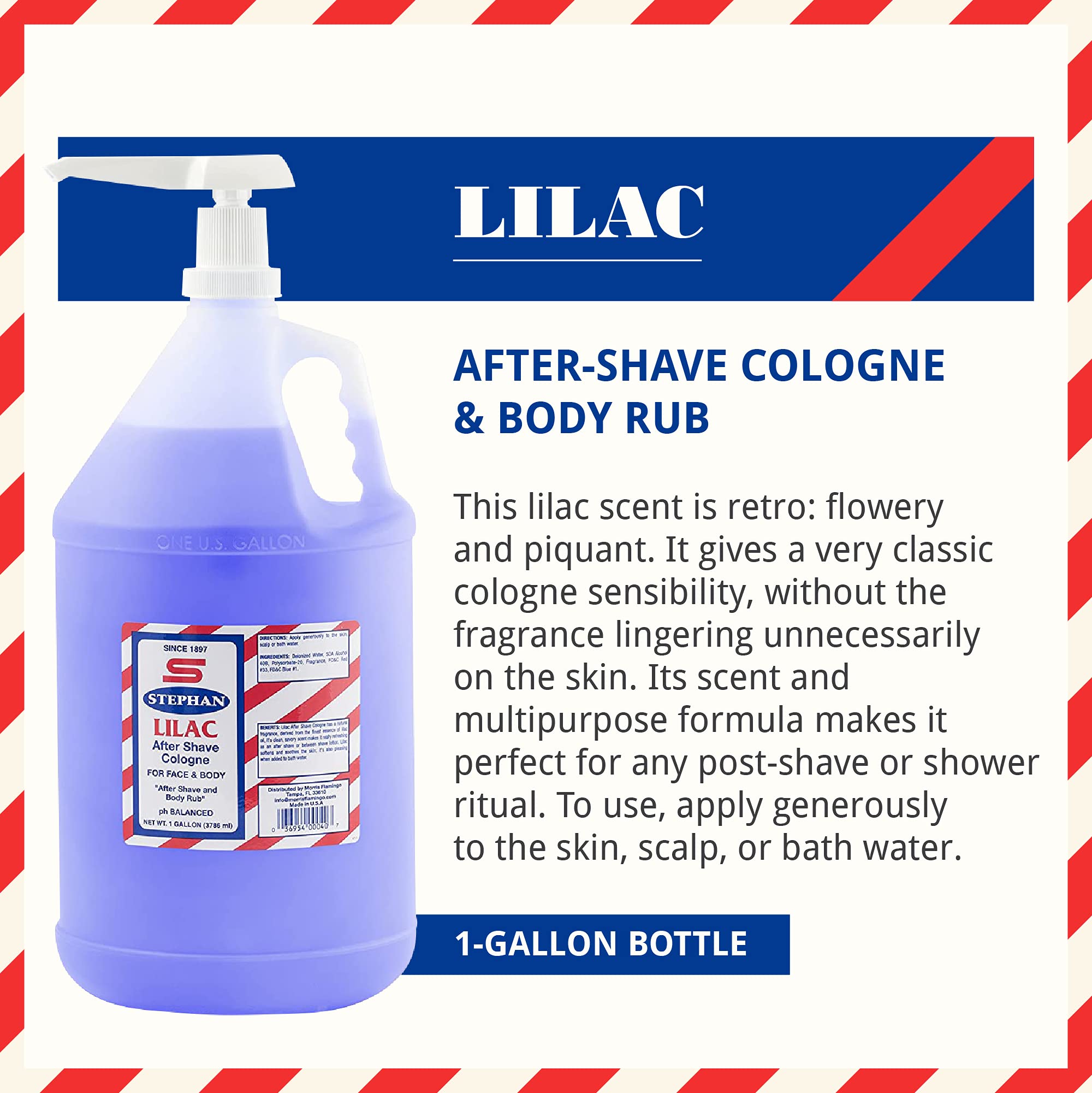 STEPHAN® Lilac After Shave (Gallon), Pump is not included with gallon