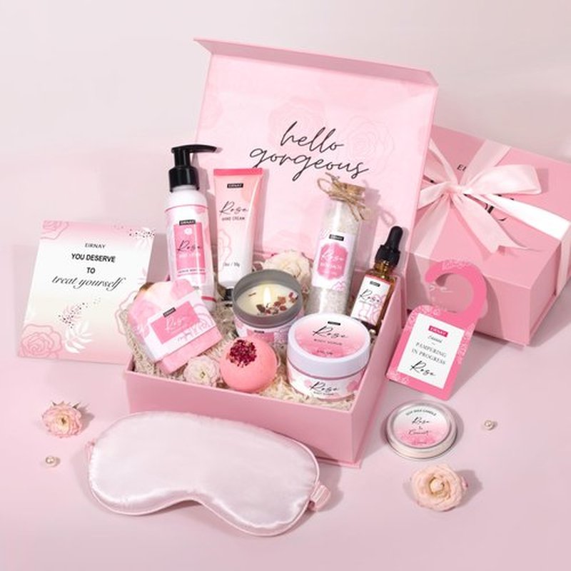 EIRNAY Gifts for Women Birthday Gift Baskets Home Spa Relaxing Self Care Gift for Woman Mom Her Sister Wife Auntie Care Package Thank You Gift Bridal Shower for Women Friendship Ideas