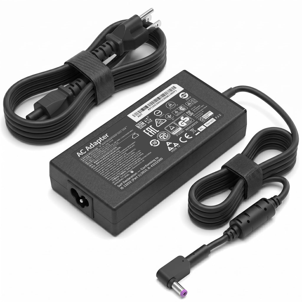 135W AC Adapter Charger Compatible with Acer Nitro 5 AN515-55 AN515-54 AN515-51 AN515-52 AN515-43 AN515-44 Aspire 7 A715-71G A715-72G A715-75G, ConceptD Aspire V15 V17 VN7-591G, Power Supply Cord