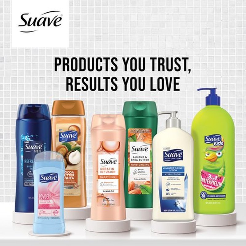 Suave Moisturizing Body Wash Women, White Tea and Lavender with Vitamin E and Aloe Extracts, No Parabens, No Phthalates, 18 Oz (Pack of 6)