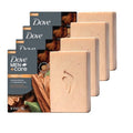 Dove Men+Care Cleansing Bar Soap Sandalwood + Cardamom Oil 4 Bars to Rebuild Skin in the Shower, a 4in1 Hair, Body, Face & Shaving Bar with Plant-Based Cleanser and Natural Oils 5 oz