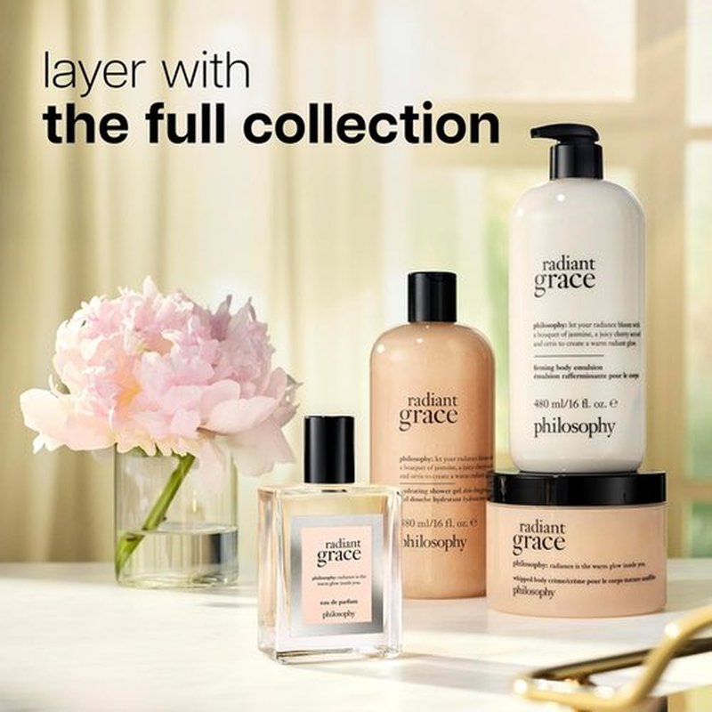 Philosophy Radiant Grace Eau De Parfum - Warm Floral Women's Perfume - Long-Lasting Fragrance with Sandalwood & Jasmine