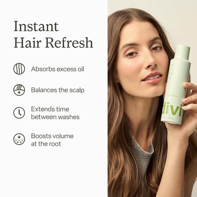 Divi Dry Shampoo Spray for Women - Oil Absorbing Formula to Extend Wash Intervals - 5.3oz (1 Pack)