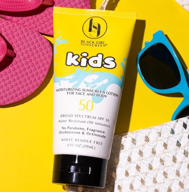 Black Girl Sunscreen | Kids SPF 50 Lotion - Water-Resistant Sun Protection for Melanin-Rich Skin - 6 fl oz