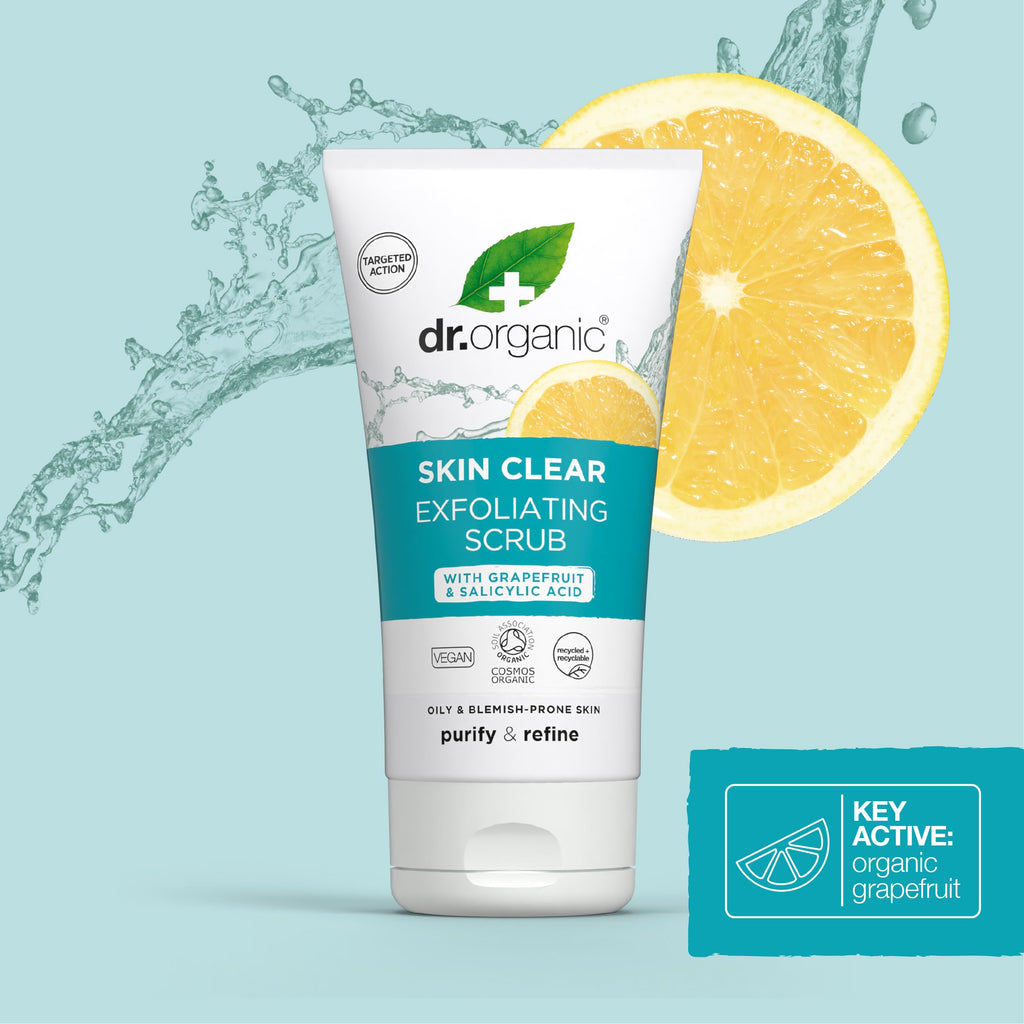Dr Organic SkinClear Exfoliating Face Scrub 150ml