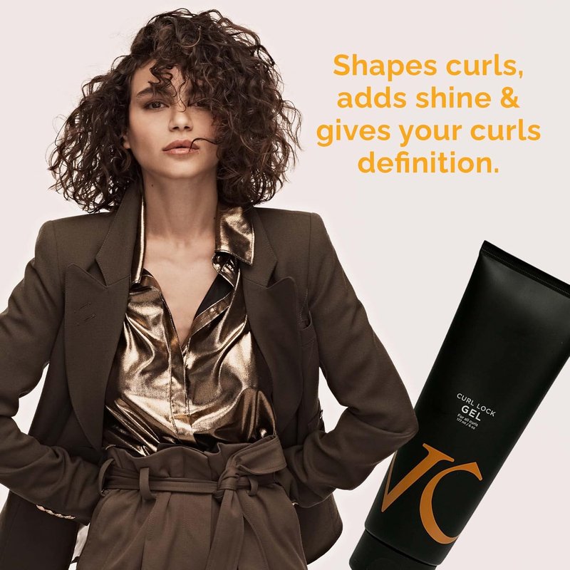 VICIOUS CURL Lock Gel - No-Crunch Curl Defining Gel for Wavy & Curly Hair | Medium-Strong Hold, 6 Fl Oz