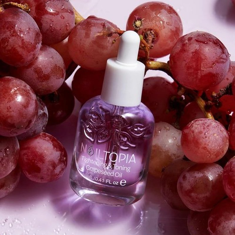 Nailtopia Grape Oil Cuticle Hydrator - Brightening & Tightening Formula - 0.41 oz Bio-Sourced Care