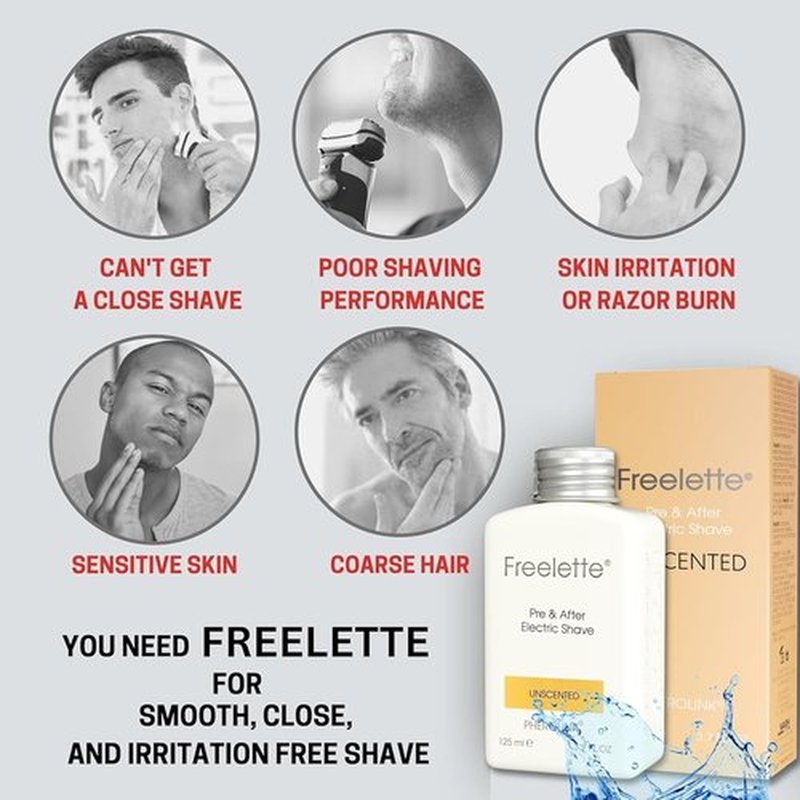 Pherolink Pre Electric Shave After Shave Lotion - Smooth, Irritation-Free Balm | 3.76 Ounce, Unscented