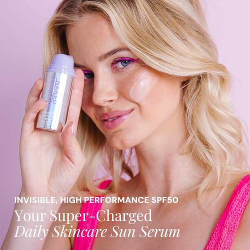 Naked Sundays CabanaClear Facial Suncreen Serum - SPF 50 Invisible Water Gel for Sensitive Skin, Lightweight, Fragrance-Free, Daily Face Sunscreen, 30ml