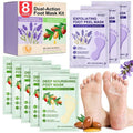 Foot Peeling 3Pcs ＆ 5Pcs Moisturizing Foot Mask, Exfoliator Peel Calluses Dead Skin Callus Remover, Hydrating Foot Masks for Dry Cracked Feet, Repair Rough Heels＆Dry Skin for Baby Soft and Smooth Feet