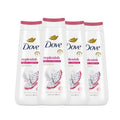 Dove Body Wash 4 Count for 24hr Lotion-Soft Skin Replenish Dragon Fruit and Coconut Cream Moisturizing Skin Cleanser with No Sulfates No Parabens