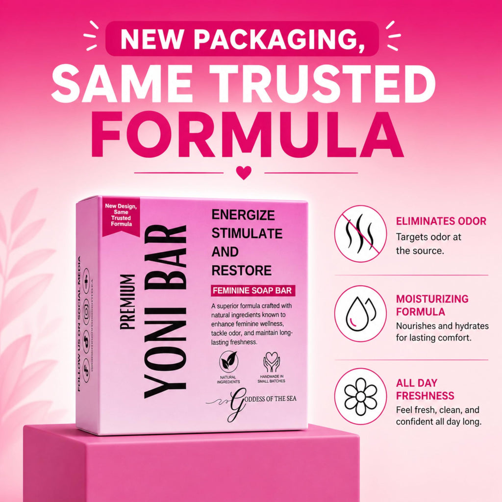 Premium Yoni – Natural Feminine Care Soap for pH Balance, Odor Control & Hydration | Organic Herbal Ingredients | Gentle Yet Effective for Daily Intimate Hygiene | Handmade & Vegan (3oz)