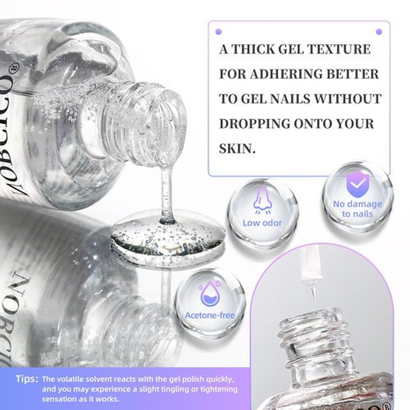 Gel Polish Remover (15ml), Cuticle Oil (10ml) & Essential Tools, Fast-Acting, Low Odor Gel Remover for Nails in 2-5 Minutes, Gentle Nourishing Treatment for Healthy Nails – Salon-Pro Home Manicure Kit