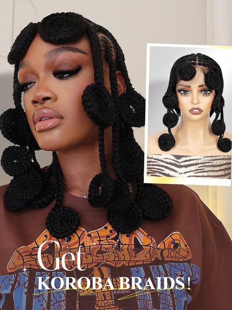 FANCEE Real Full Lace Braided Wig for Black Women 34 Inch Pre Plucked Knotless Squrare Part Box Braid Twist Locs Wig with Baby Hair