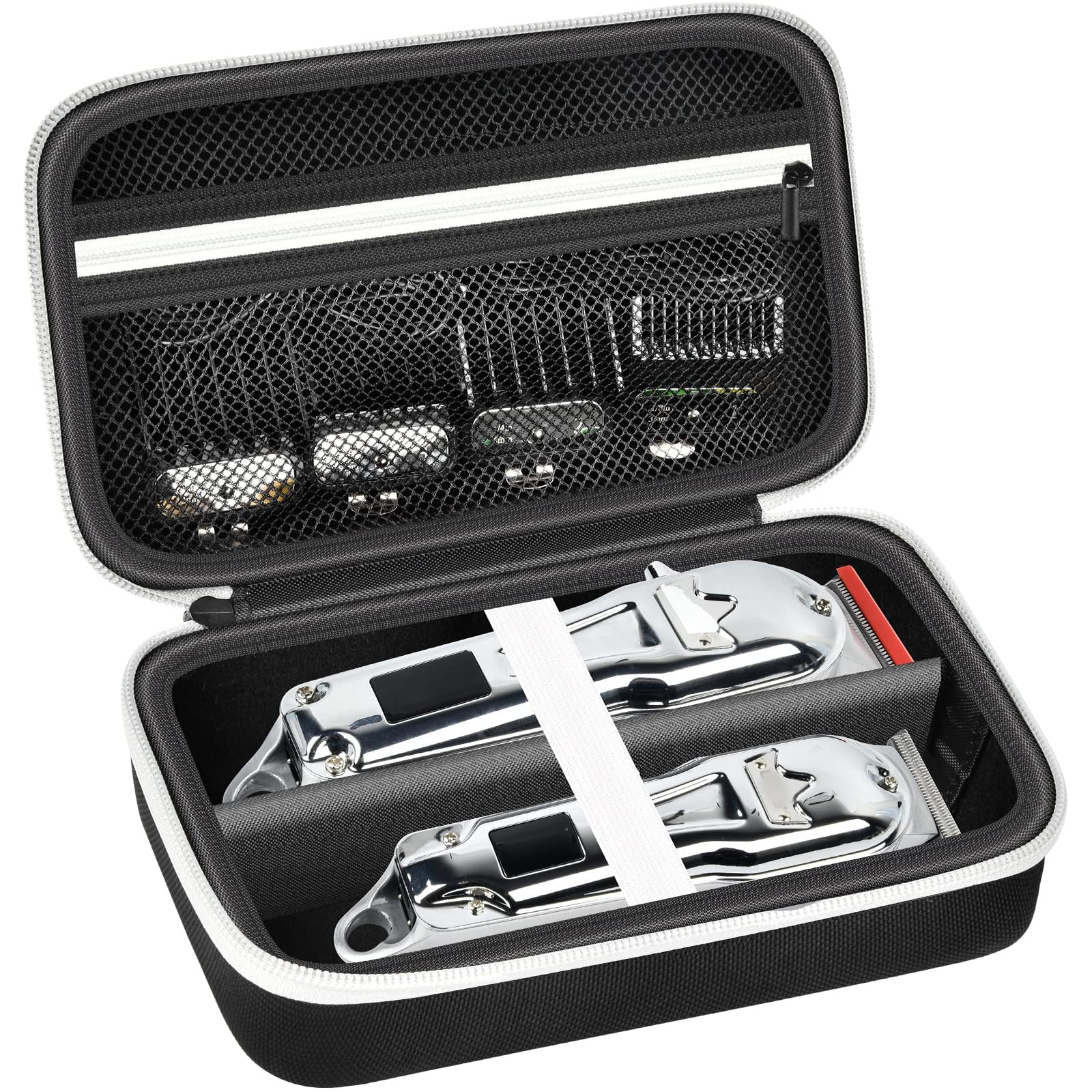 Grapsa Case Compatible with Novah for Ufree for KIKIDO for GLAKER for FADEKING for GSKY for Romanda Professional Hair Clippers, Beard Trimmer Grooming Storage Holder for Hair Trimmers Set (Box Only)