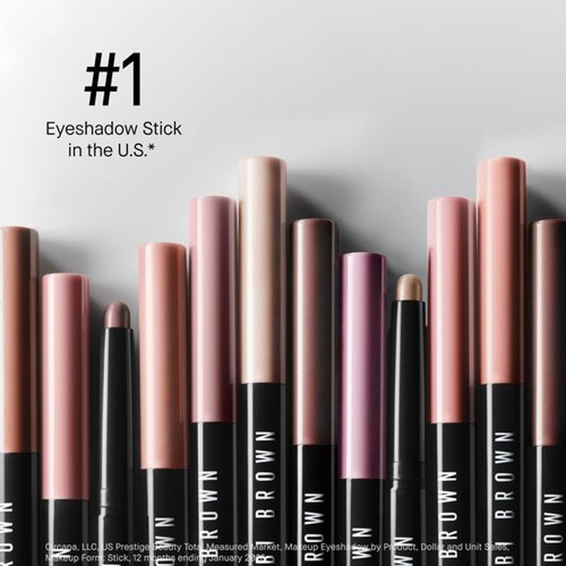 Bobbi Brown Long-Wear Cream Shadow Stick Mini | 24-Hour Eyeshadow Stick | High-Pigment, Buildable Shades with Three Finishes, 0.03 Ounce, Golden Pink