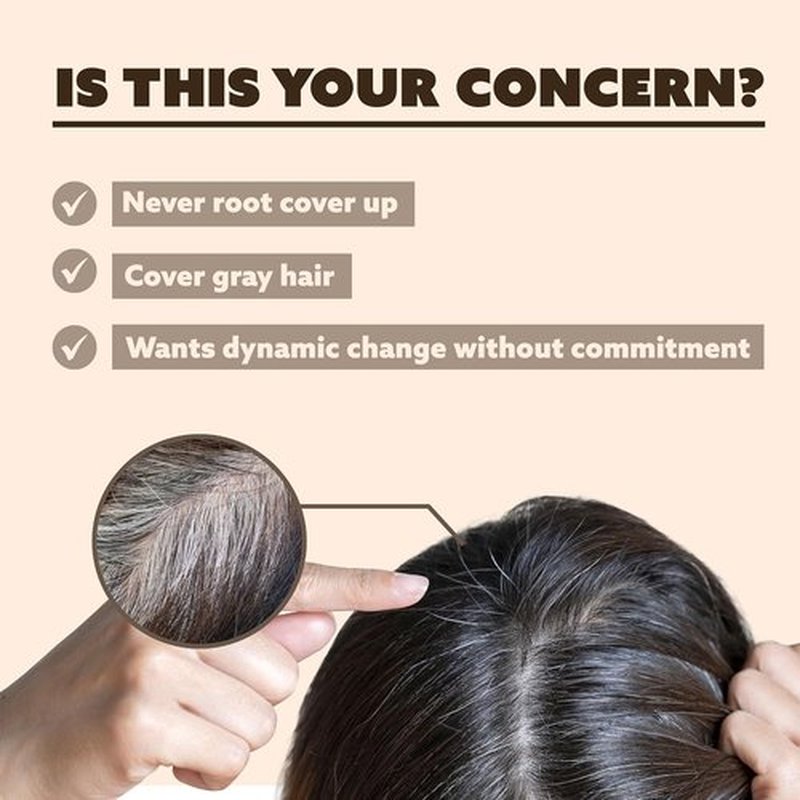 Regine Switzerland Tinted Color Temporary Spray - Gray Root Touch-Up, 3.38oz Jet Black, Quick Dry & Humidity-Resistant