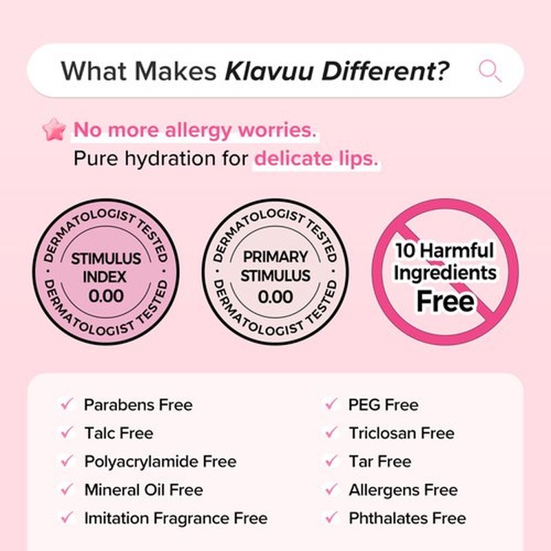 Klavuu Lip Mask Sleeping Pack (0.7oz) – Overnight Deep Hydrating Korean Lip Balm Treatment for Very Dry, Chapped Lips | Lip Lightening & Plumping with Instant Hydration | Gentle Exfoliating (Berry)