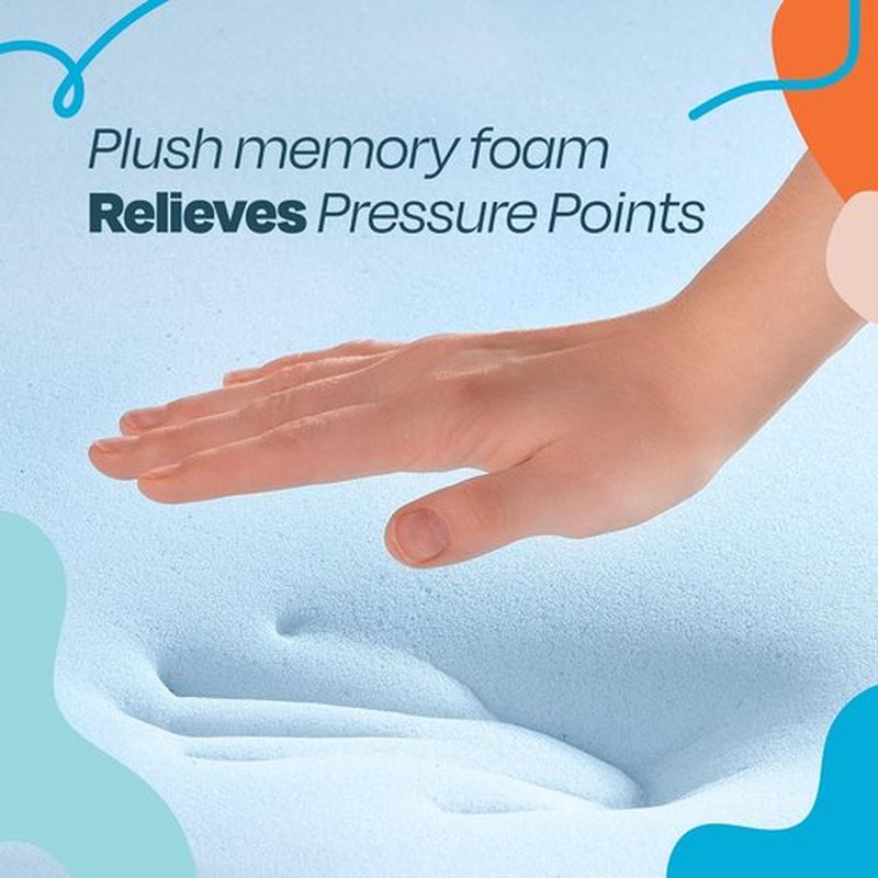 Linenspa Memory Foam Mattress Topper - 2 Inch Gel-Infused Queen Size - Plush, Cooling & Pressure Relieving