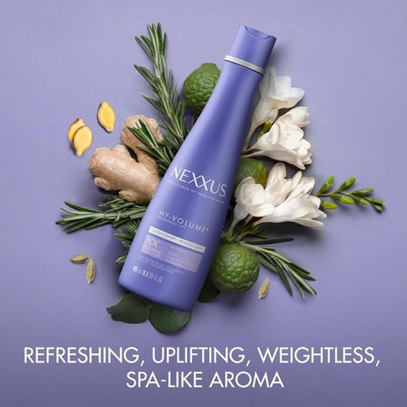 Nexxus Hy-Volume Weightless Lift Conditioner - Collagen & Hyaluronic Acid for Flat Hair | 13.5 Fl Oz