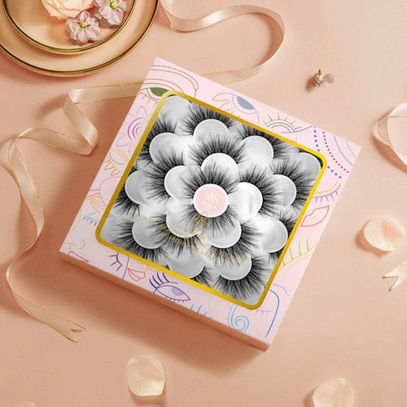 DYSILK Mink Lashes False Eyelashes - Mink Eyelashes Fluffy 10 Pairs 6D Mix Style Faux Lashes Pack Wispy Eyelashes Fluffy Reusable Lashes Natural Look Mink Fake Eyelashes Cat Eye Lashes | 19mm