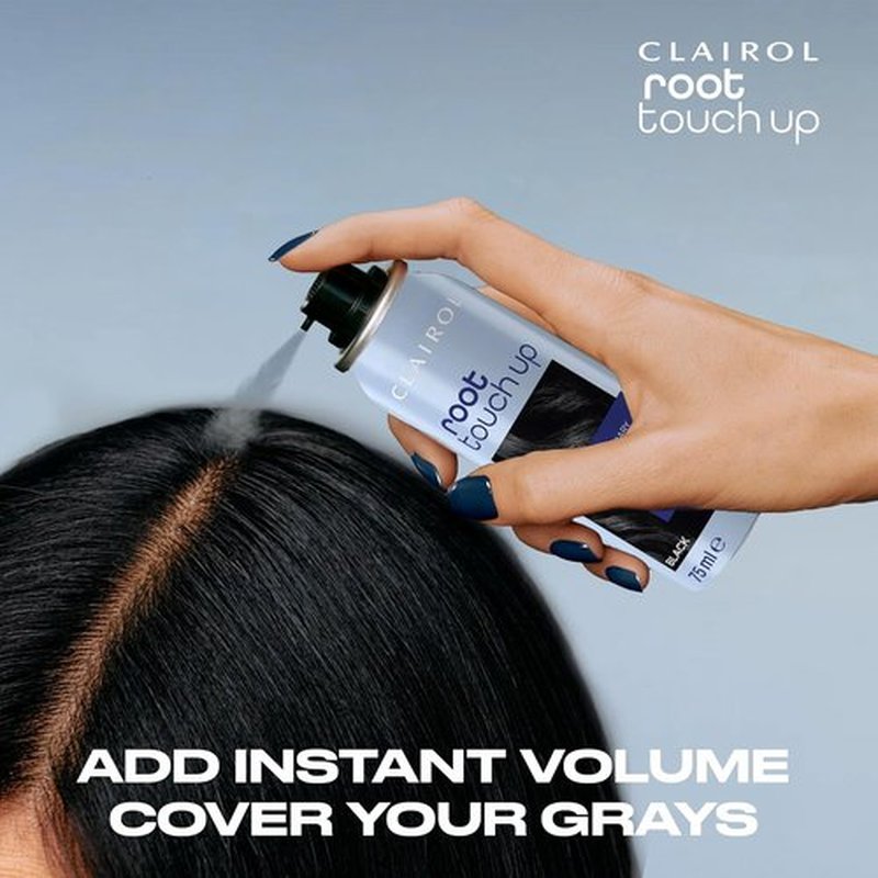 Clairol Root Touch-Up Color - 2-in-1 Temporary Hair Coloring Spray for Black Hair | Pack of 1