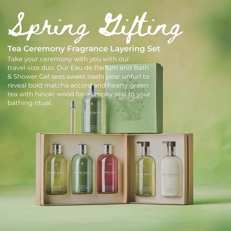 Molton Brown Tea Ceremony Gift Set | Luxury Eau de Parfum & Body Wash | Perfect for Mother's Day