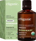 Cliganic Organic Rosemary Essential Oil, 1oz - 100% Pure Natural Undiluted, for Aromatherapy | Non-GMO Verified