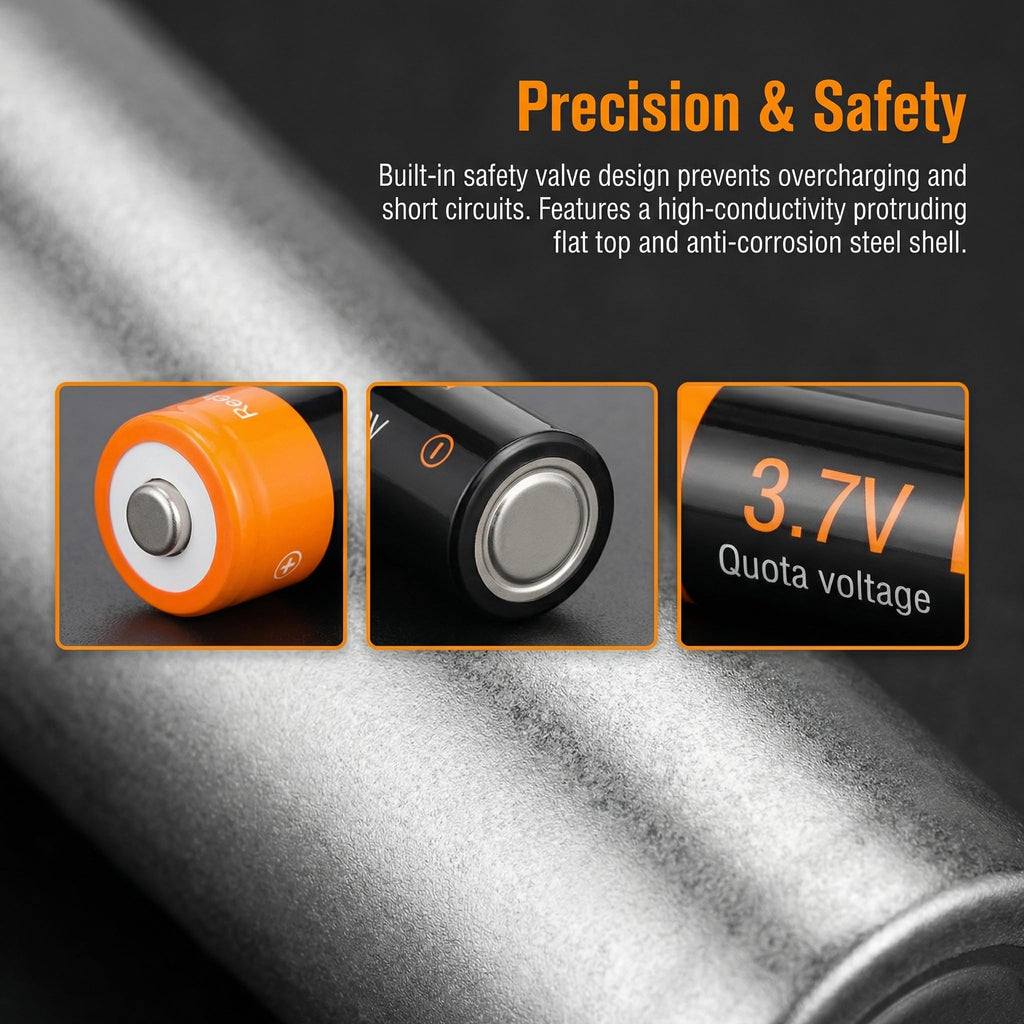 EcoSolutions 2600 mAh High Capacity Rechargeable Battery Case 2 Pack-with for Toy Cars,Small Electronic,Devices,headlamps, flashlights, Cameras,etc.
