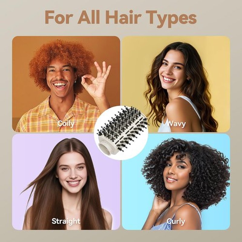 Esctabalt Paddle Brush Attachment for Shark Hair Dryer, Smoothing Blow Dryer Brush for Straight & Wavy Hair, Compatible with Shark FlexStyle and HD400 Series