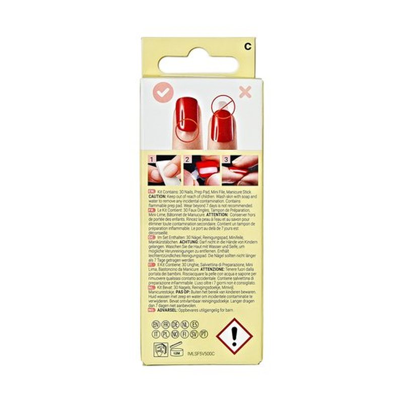 KISS LoveShackFancy x imPRESS Press-On Manicure Limited Edition, Style "Citrus Candy" Medium Almond Pink Press-On Nails, Includes Prep Pad, Mini Nail File, Cuticle Stick, & 30 Fake Nails