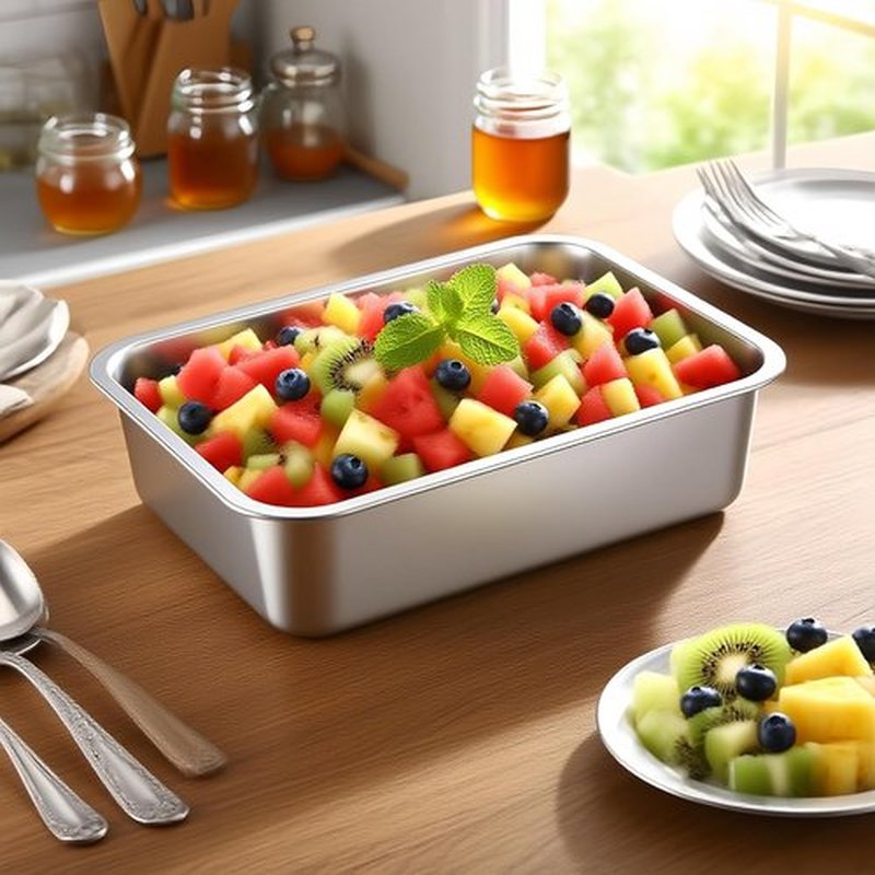 Lasagna Pan Set by [Brand Name] - Deep Stainless Steel Baking Pans, 12.6 Inches, Oven-Safe & Dishwasher Safe