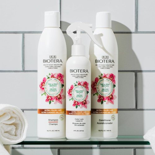 Biotera Ultra Color Care Leave-In Conditioner Spray - Locks In Vibrancy | Heat Protectant for Color-Treated Hair | Vegan & Sulfate-Free